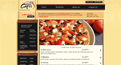 Desktop Screenshot of lakeviewcatering.pizzacapri.com