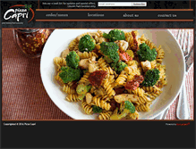 Tablet Screenshot of pizzacapri.com