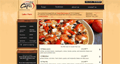 Desktop Screenshot of lakeview.pizzacapri.com