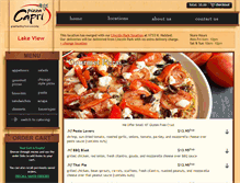 Tablet Screenshot of lakeview.pizzacapri.com