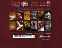 Tablet Screenshot of pizzacapri.hu