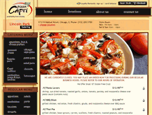Tablet Screenshot of lincolnparkcatering.pizzacapri.com