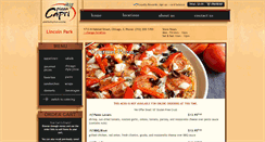 Desktop Screenshot of lincolnpark.pizzacapri.com